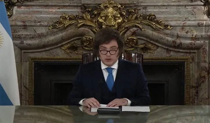 El presidente Milei en cadena nacional anunció nuevas medidas por el tema Malvinas